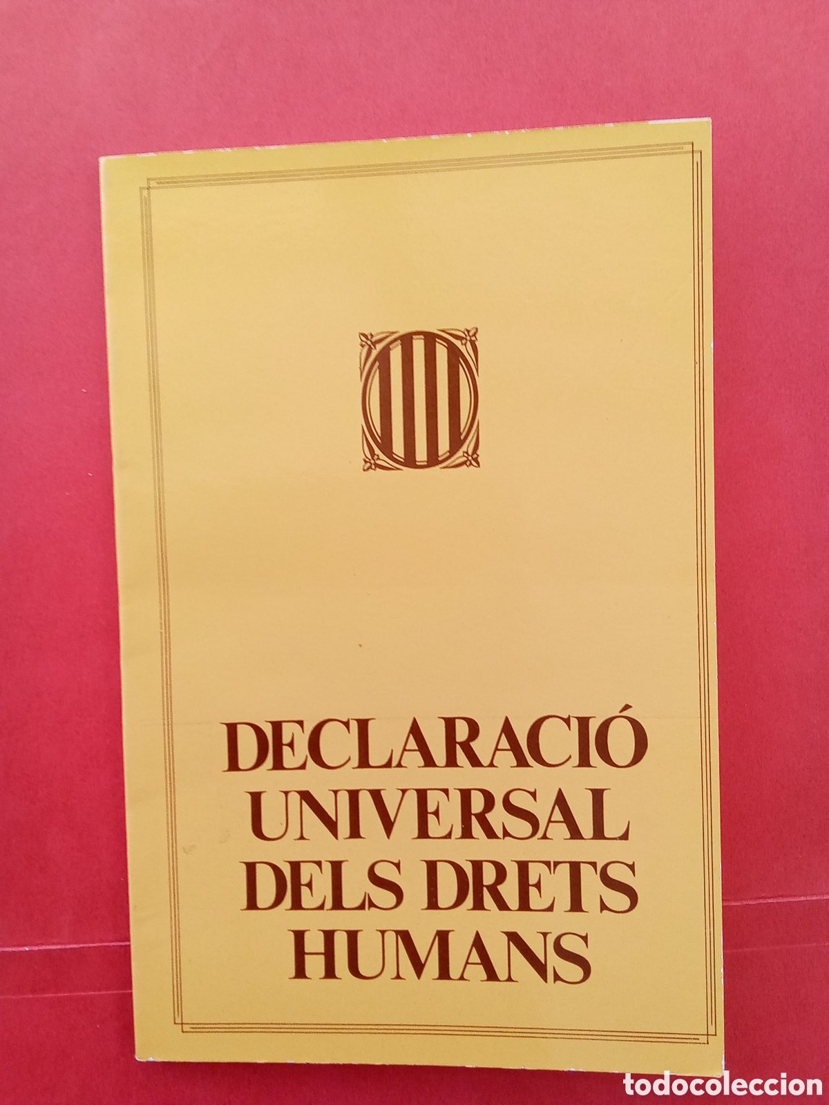 Libros de segunda mano: DECLARACI&Oacute; UNIVERSAL DELS DRETS HUMANS - Foto 1