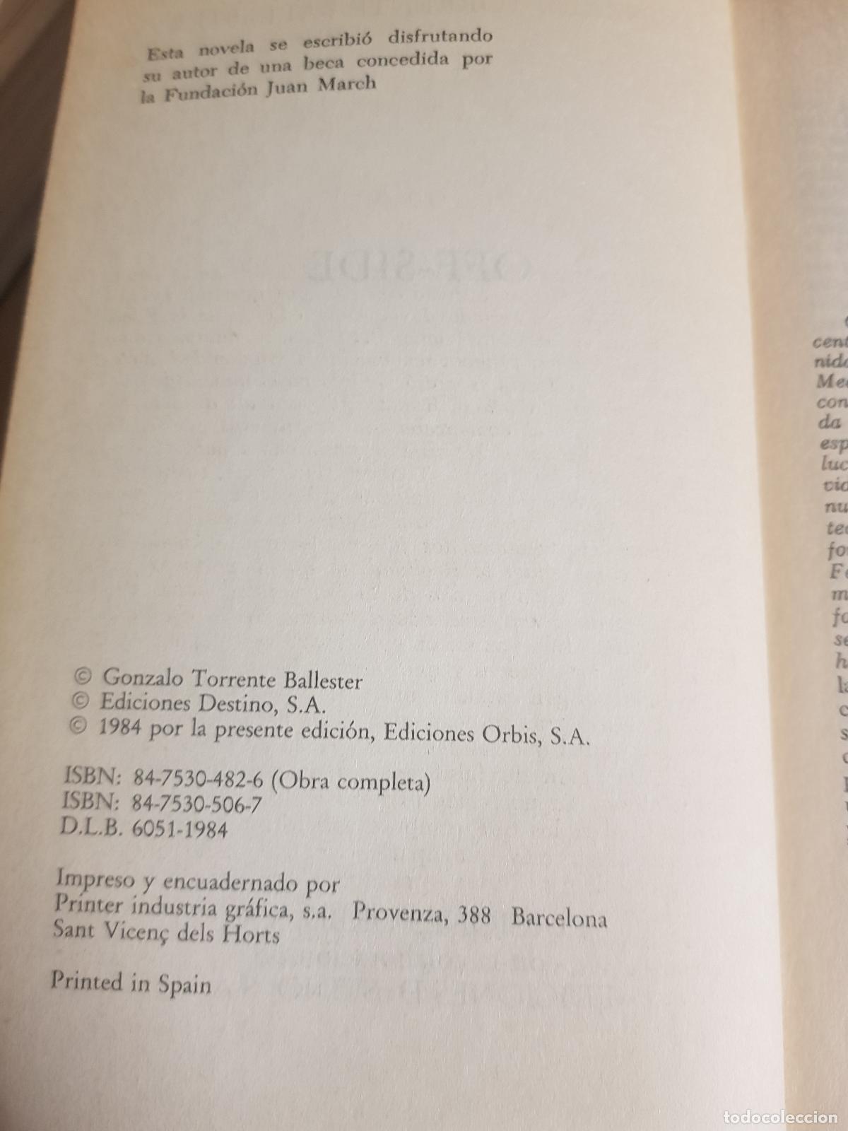 Libros de segunda mano: Off-side - Gonzalo torrente ballester - Foto 4