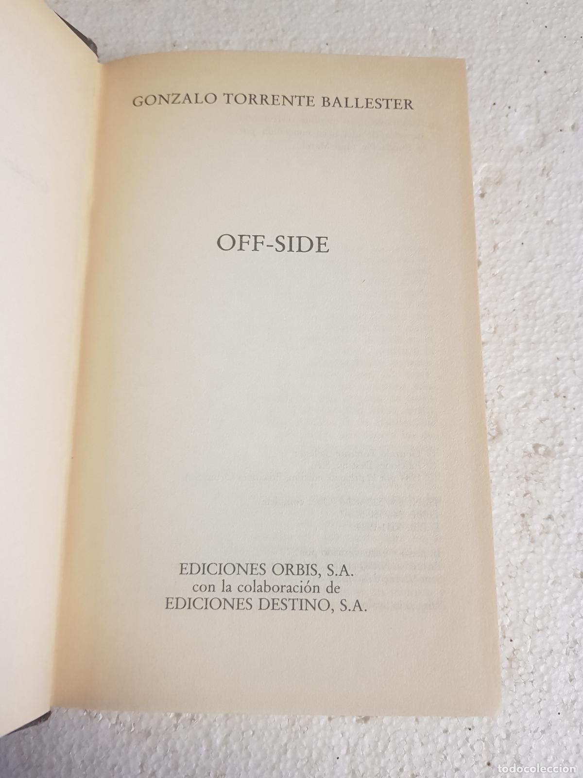 Libros de segunda mano: Off-side - Gonzalo torrente ballester - Foto 5
