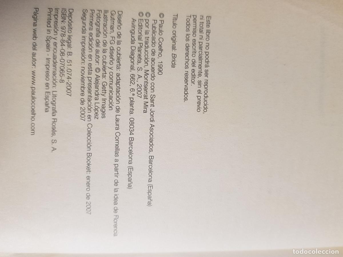 Libros de segunda mano: Brida - Paulo Coelho - Foto 3