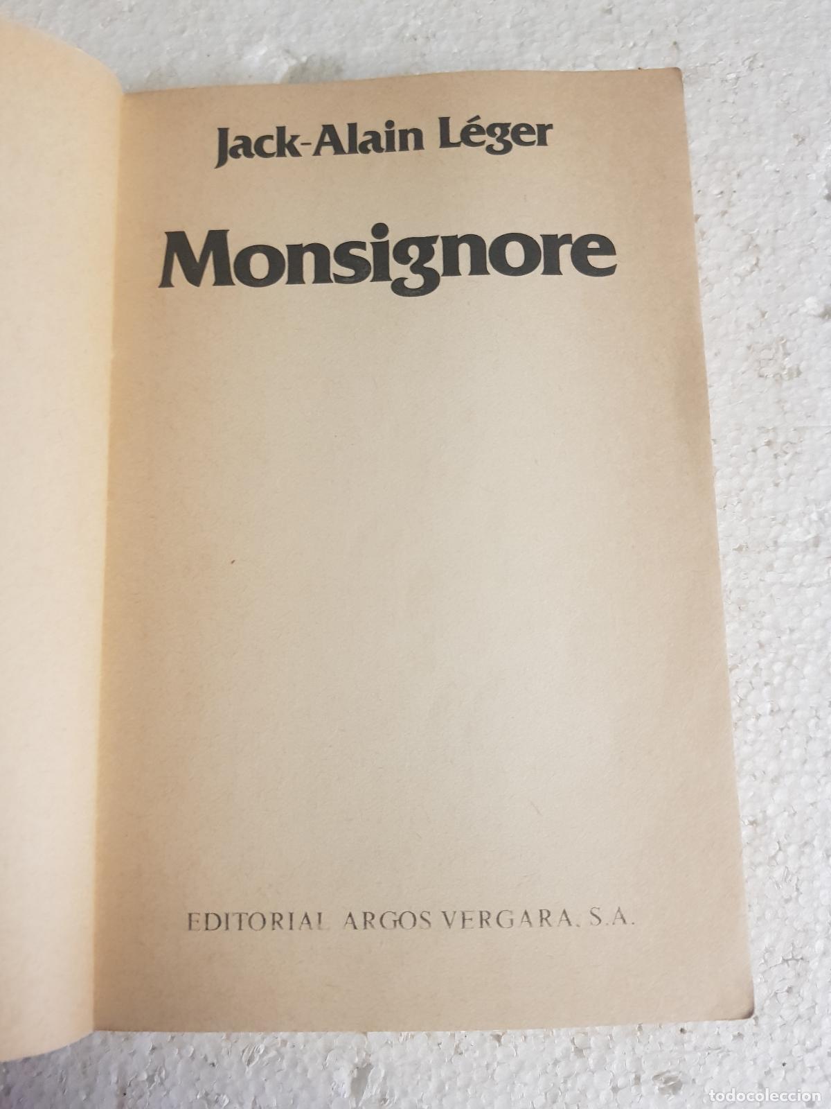 Libros de segunda mano: Monsignore - Jack-Alain L&eacute;ger - Foto 2