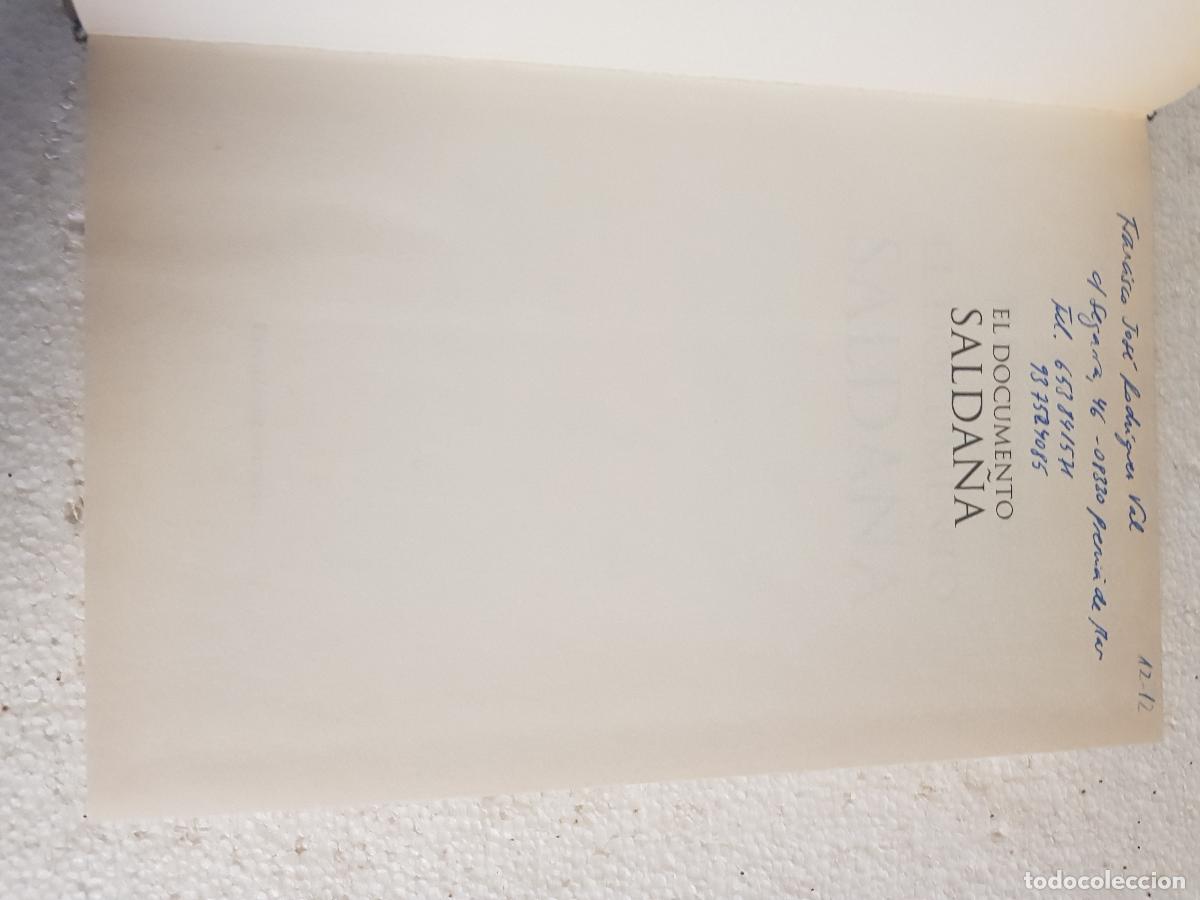 Libros de segunda mano: El documento salda&ntilde;a - Pedro de Paz - Foto 2