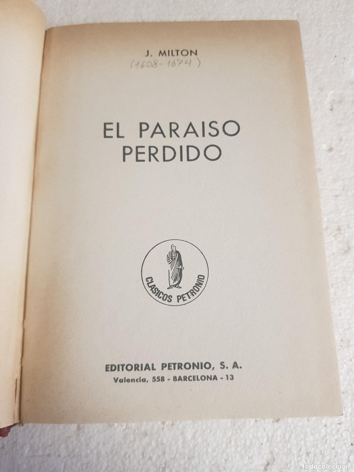 Libros de segunda mano: El paraiso perdido - J. Milton - Foto 5