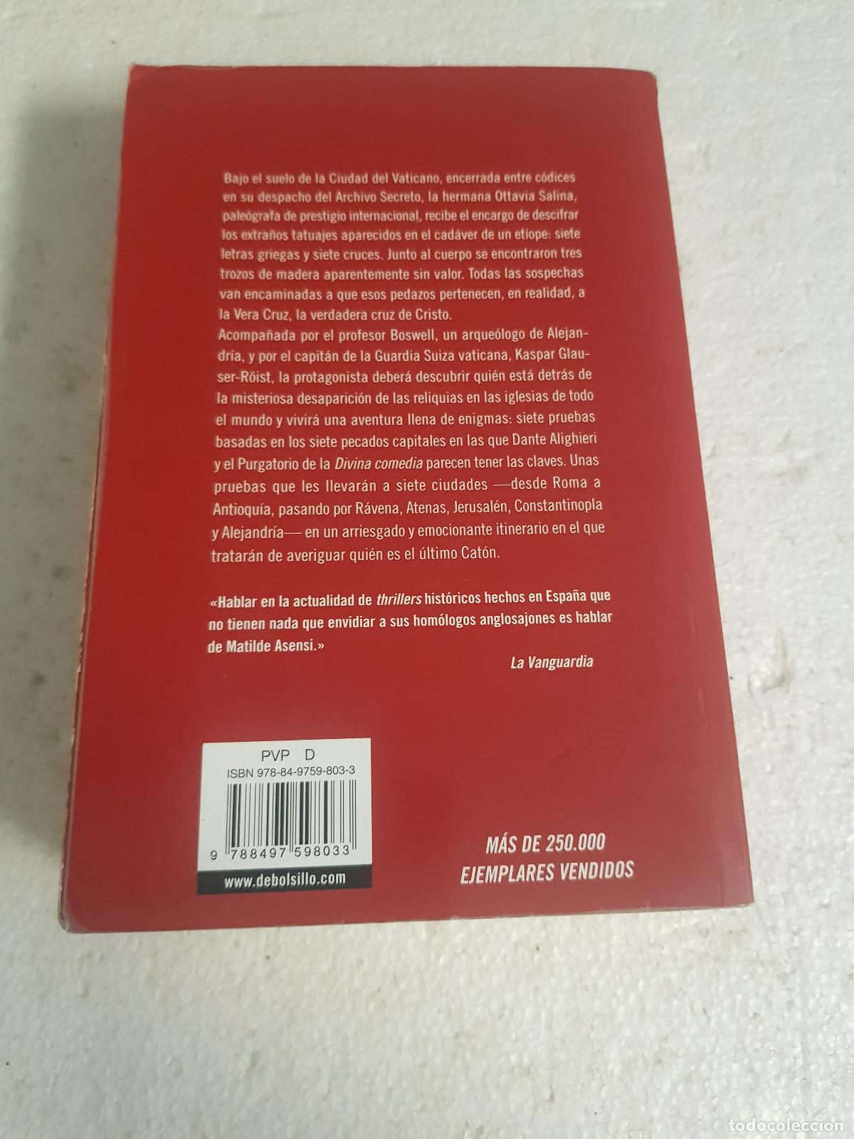 Libros de segunda mano: El &uacute;ltimo cat&oacute;n - Matilde Asensi - Foto 2