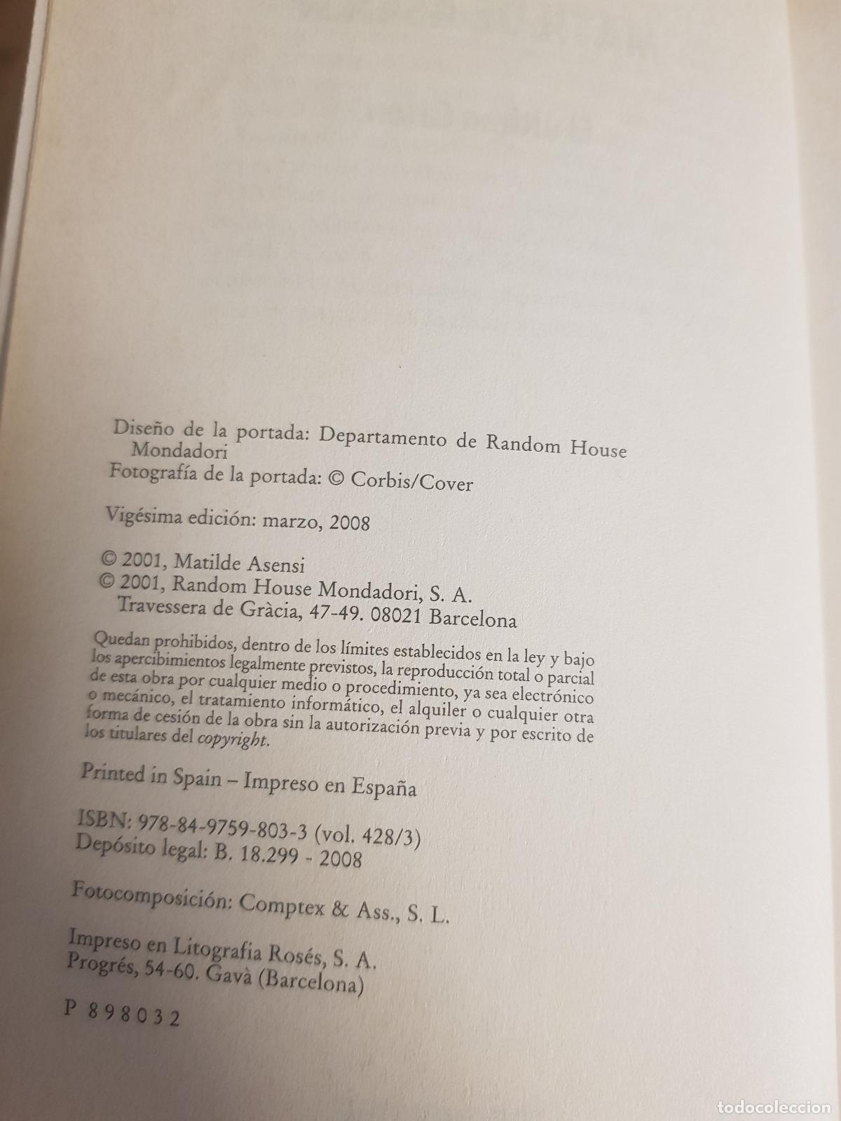 Libros de segunda mano: El &uacute;ltimo cat&oacute;n - Matilde Asensi - Foto 4