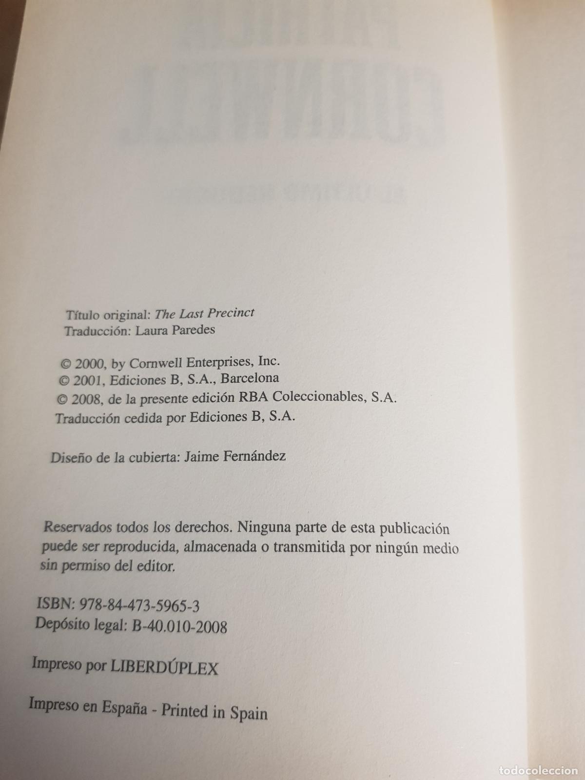 Libros de segunda mano: El &uacute;ltimo reducto - Patricia Cornwell - Foto 4