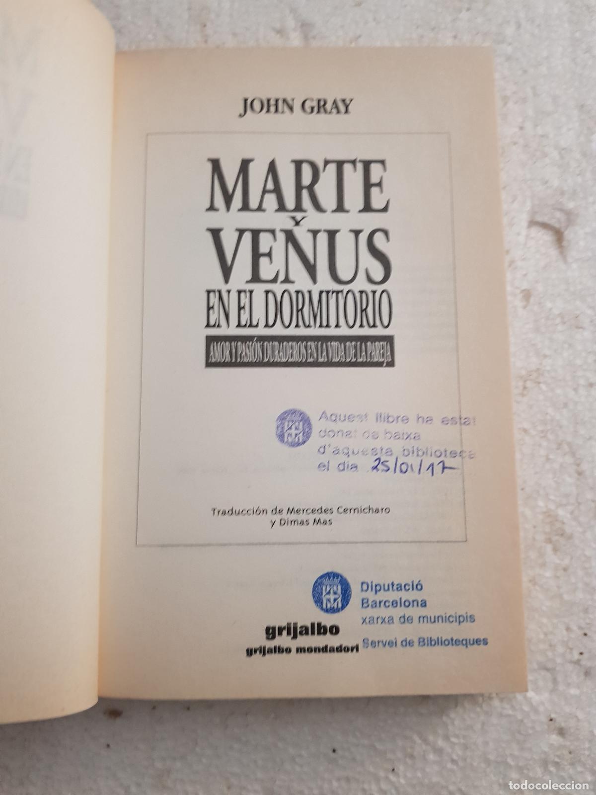 Libros de segunda mano: Marte y venus en el dormitorio - John Gray - Foto 5