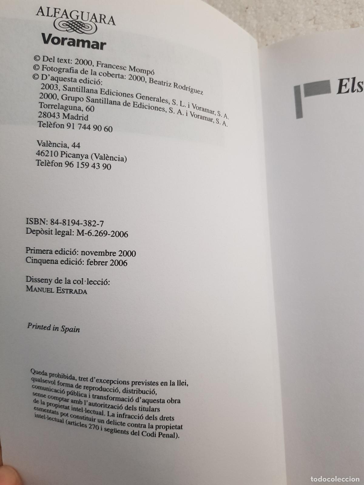 Libros de segunda mano: Els ulls del llac - Francesc Momp&oacute; - Foto 3