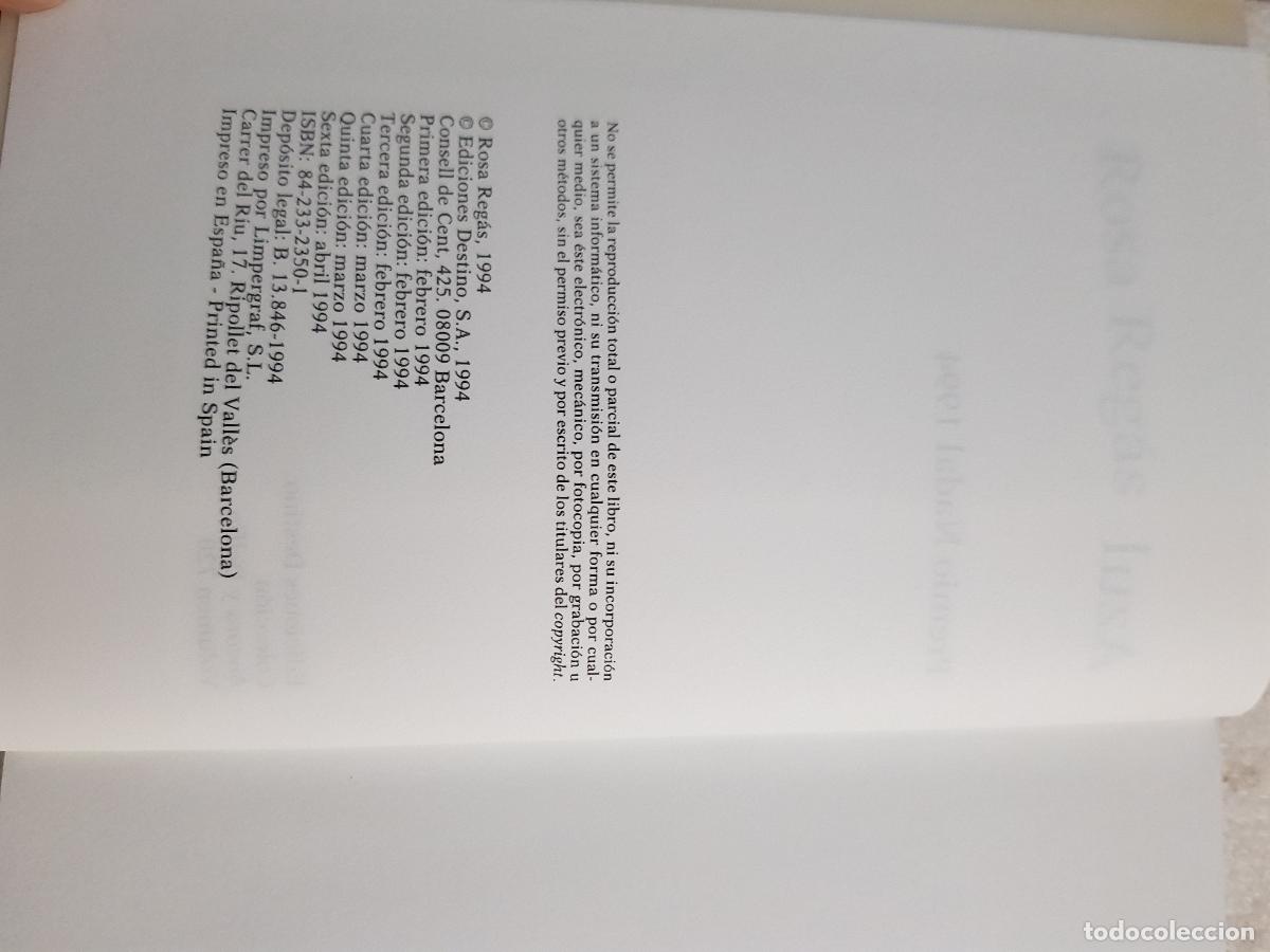 Libros de segunda mano: Azul - Rosa Regl&aacute;s - Foto 4