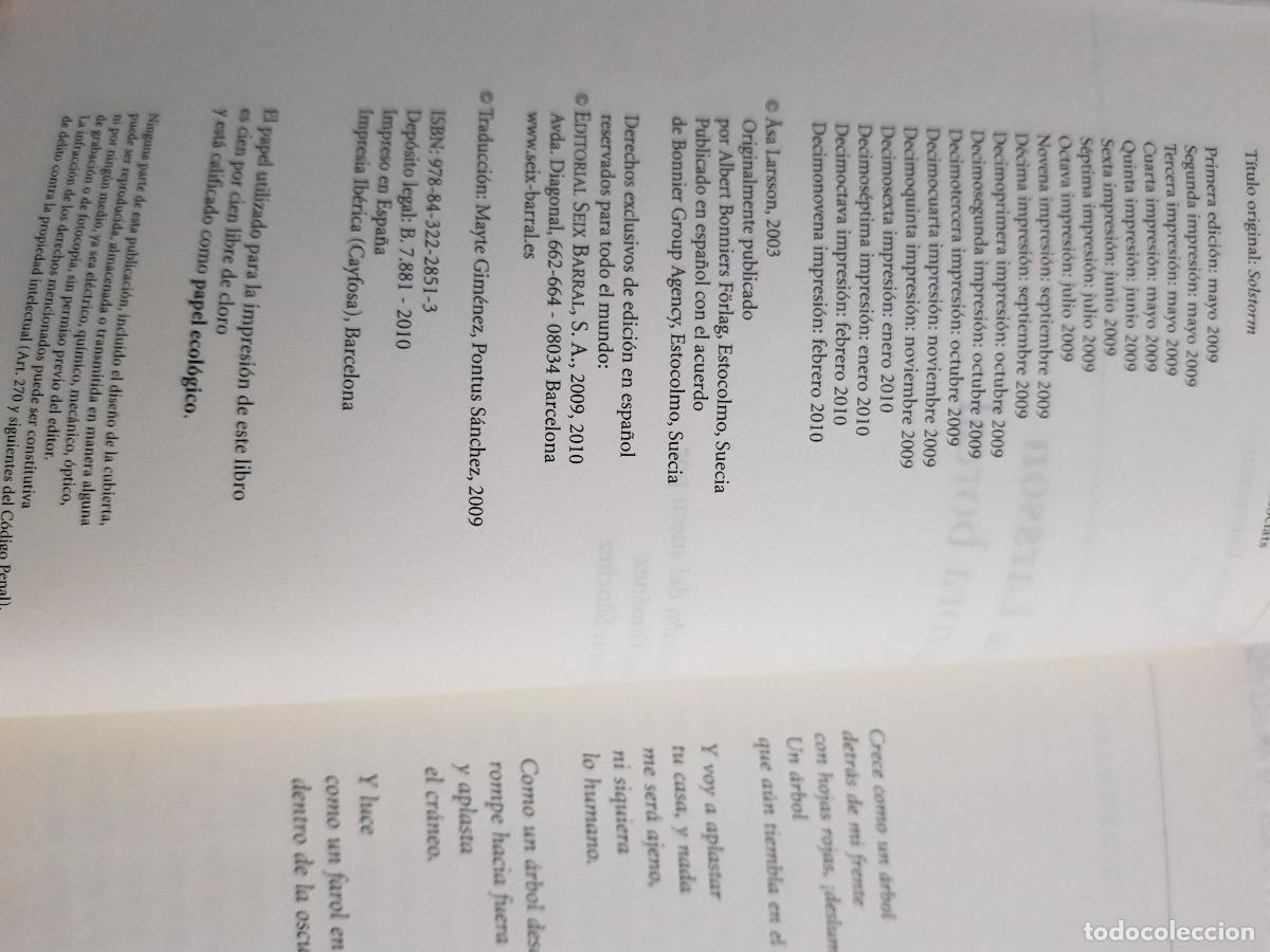 Libros de segunda mano: Aurora boreal - Asa Larsson - Foto 4