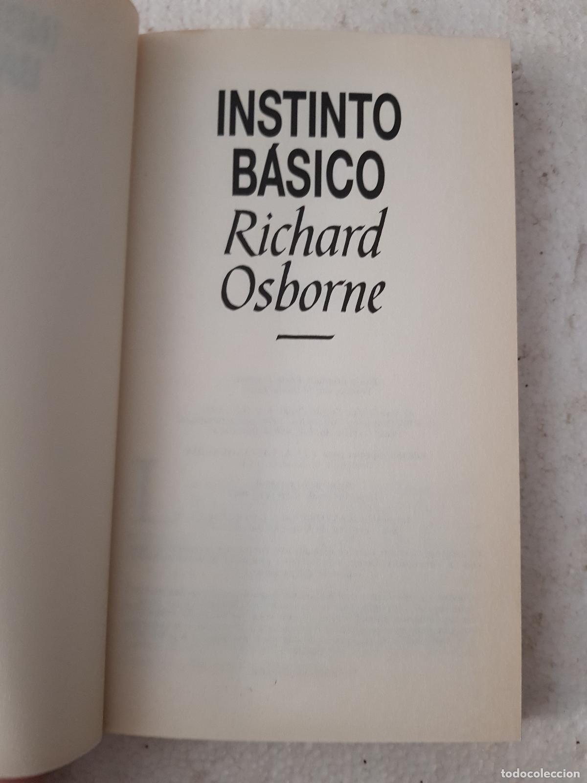 Libros de segunda mano: Instinto Basico - Richard Osborne - Foto 5