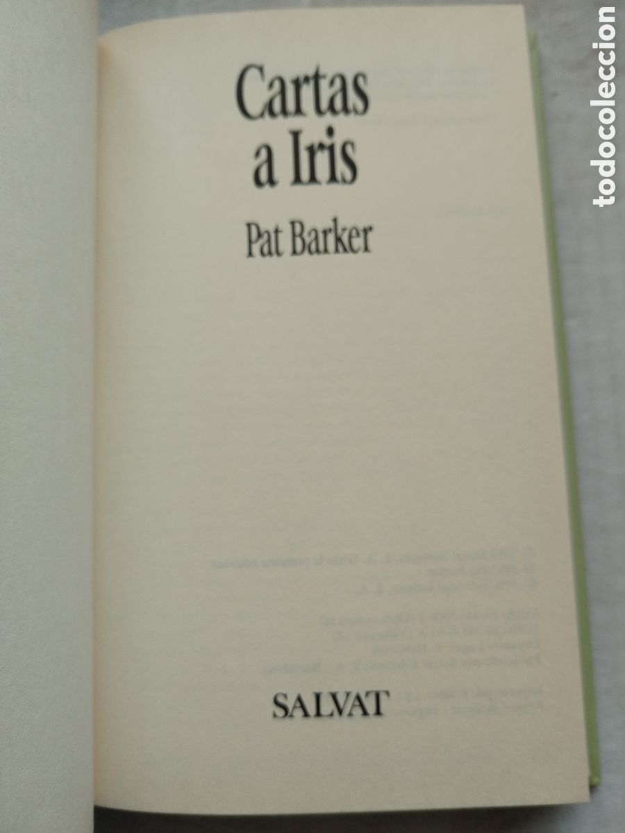Libros de segunda mano: CARTAS A IRIS/PAT BARKER - Foto 2