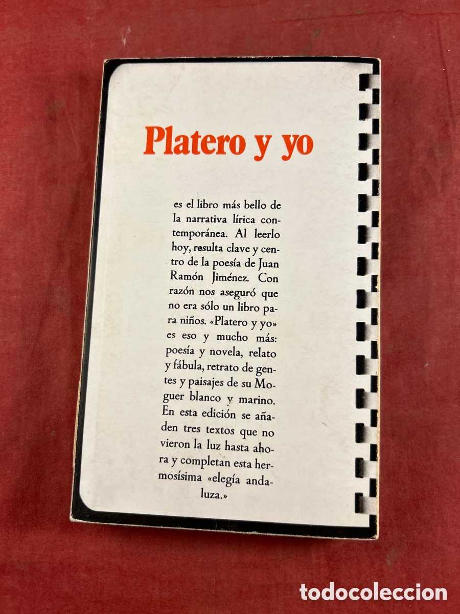 Libros de segunda mano: Platero y yo. Juan Ram&oacute;n Jim&eacute;nez - Foto 2