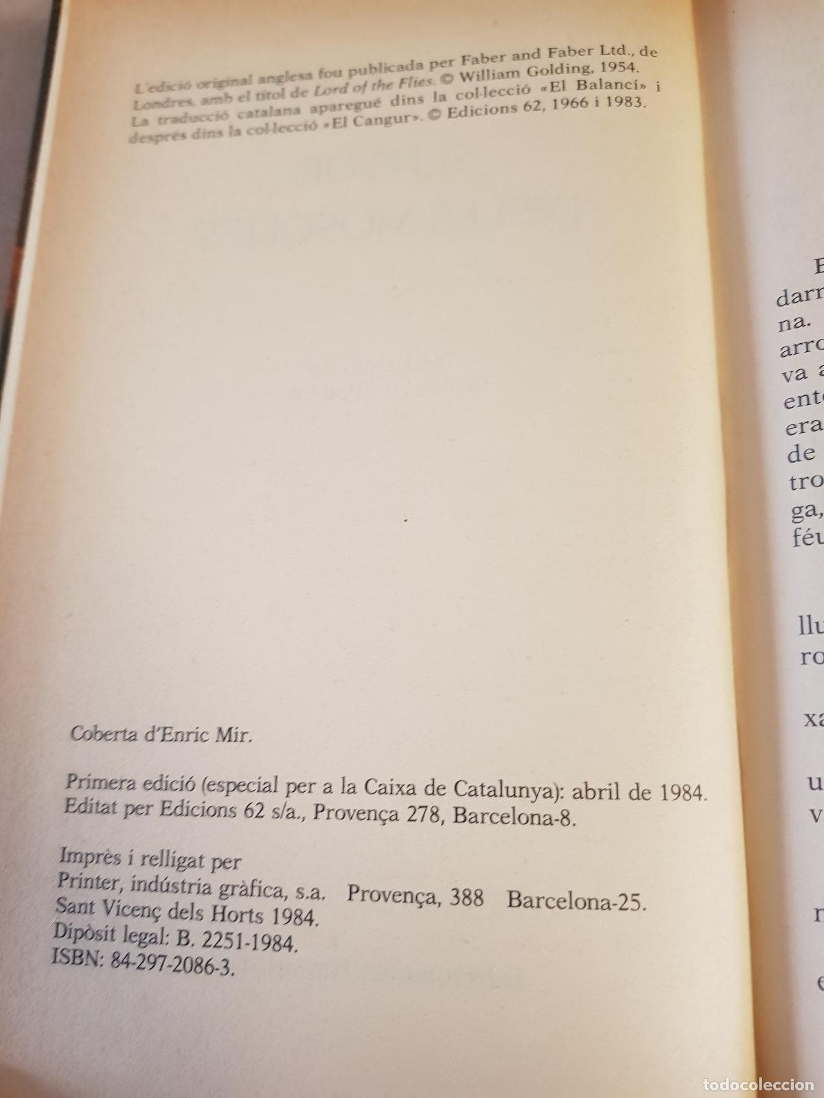 Libros de segunda mano: Senyor de les mosques - William Golding - Foto 3
