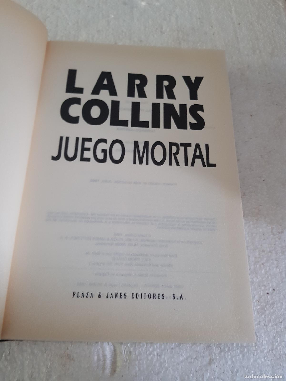 Libros de segunda mano: Juego Mortal - Larry collins - Foto 2