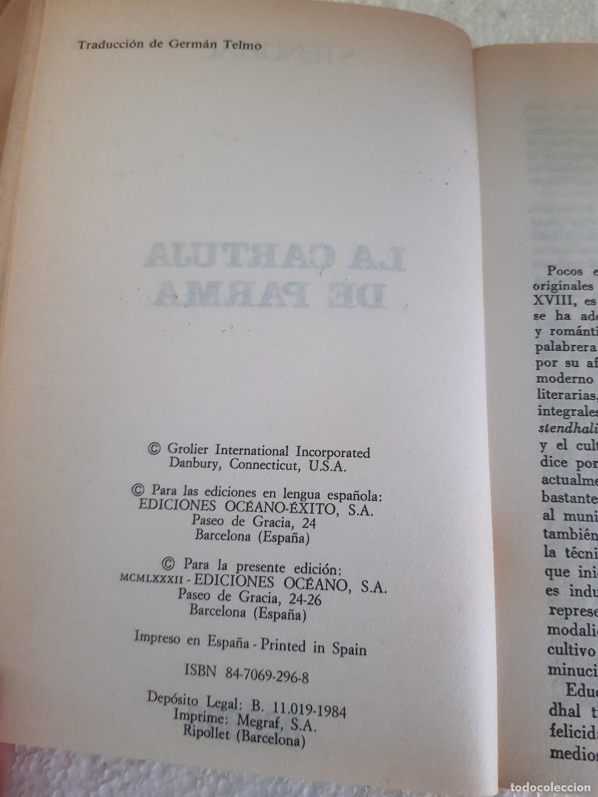 Libros de segunda mano: La cartuja de parma - Stendhal - Foto 2