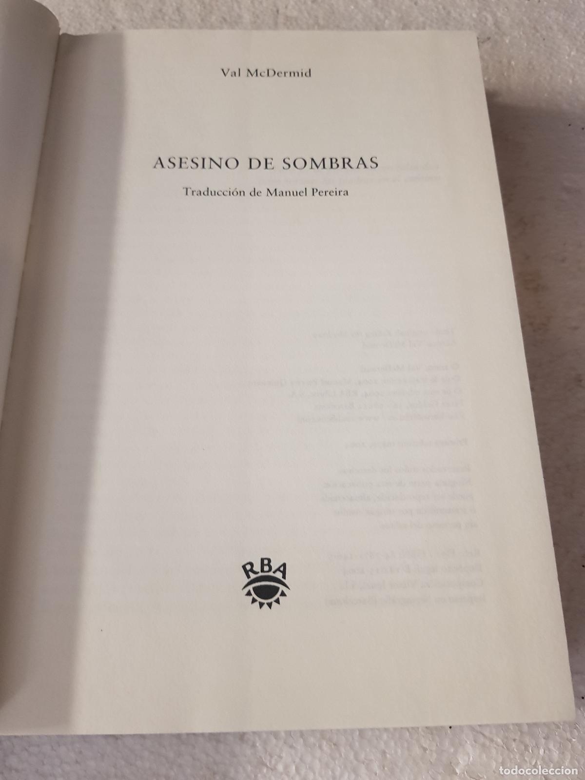 Libros de segunda mano: Asesino de sombras - Val Mcdermid - Foto 3