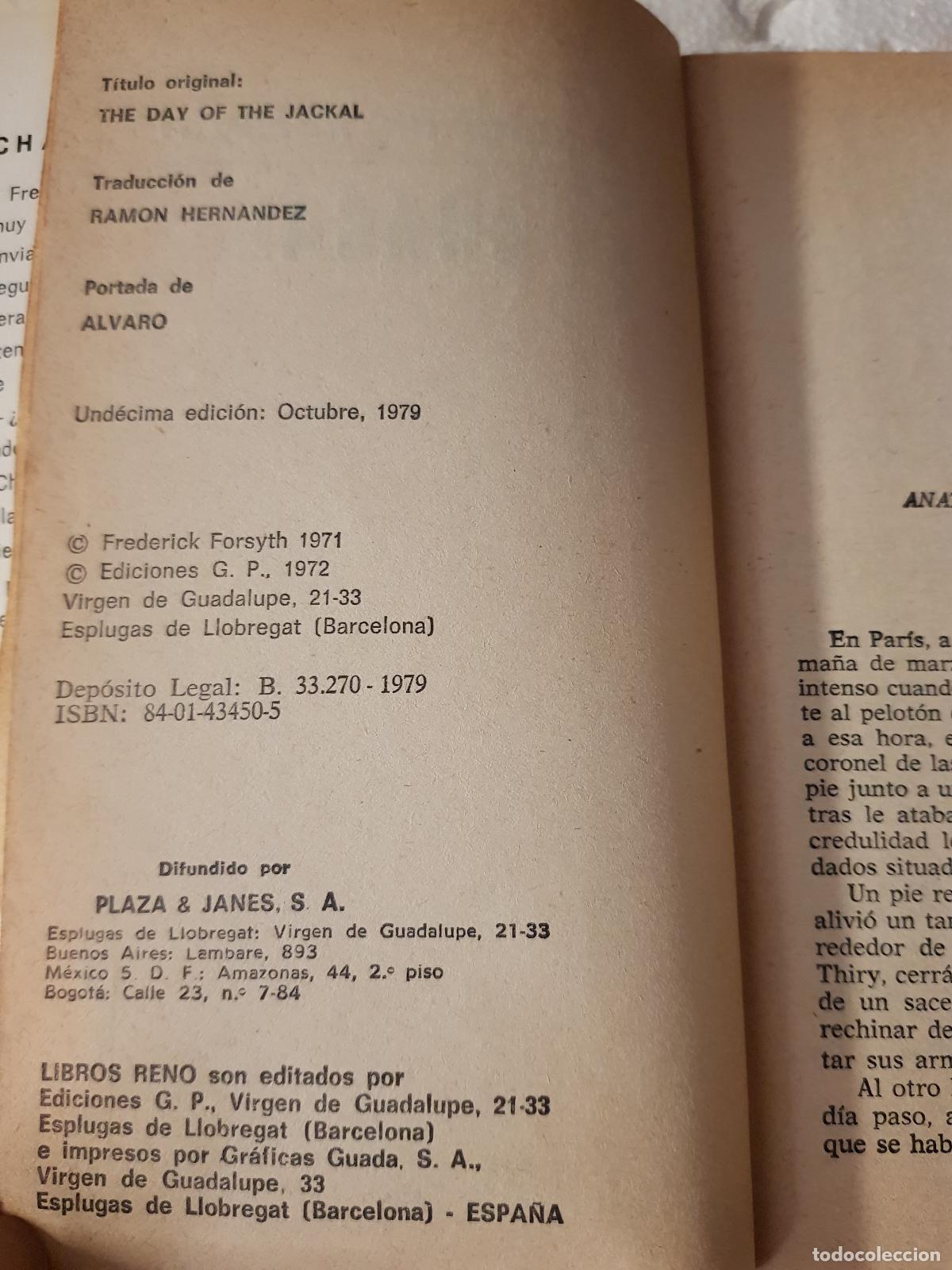 Libros de segunda mano: Chacal - Frederick Forsyth - Foto 3