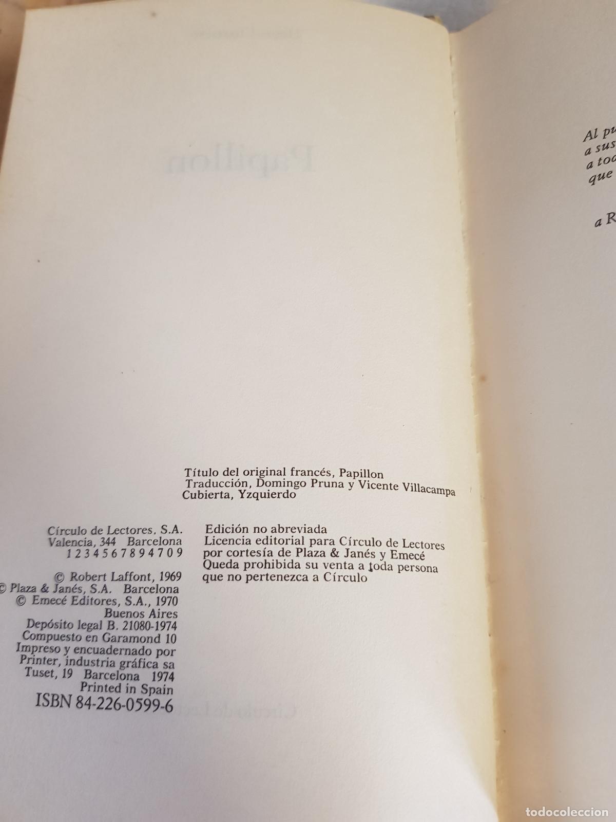 Libros de segunda mano: Papillon - Henri Charriere - Foto 2