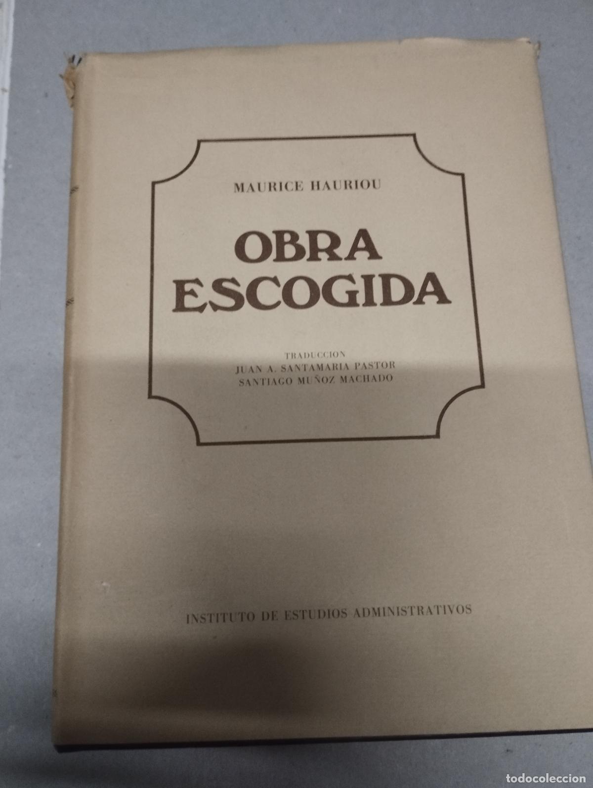 Libros de segunda mano: Obra escogida.- Hauriou, Maurice - Foto 1