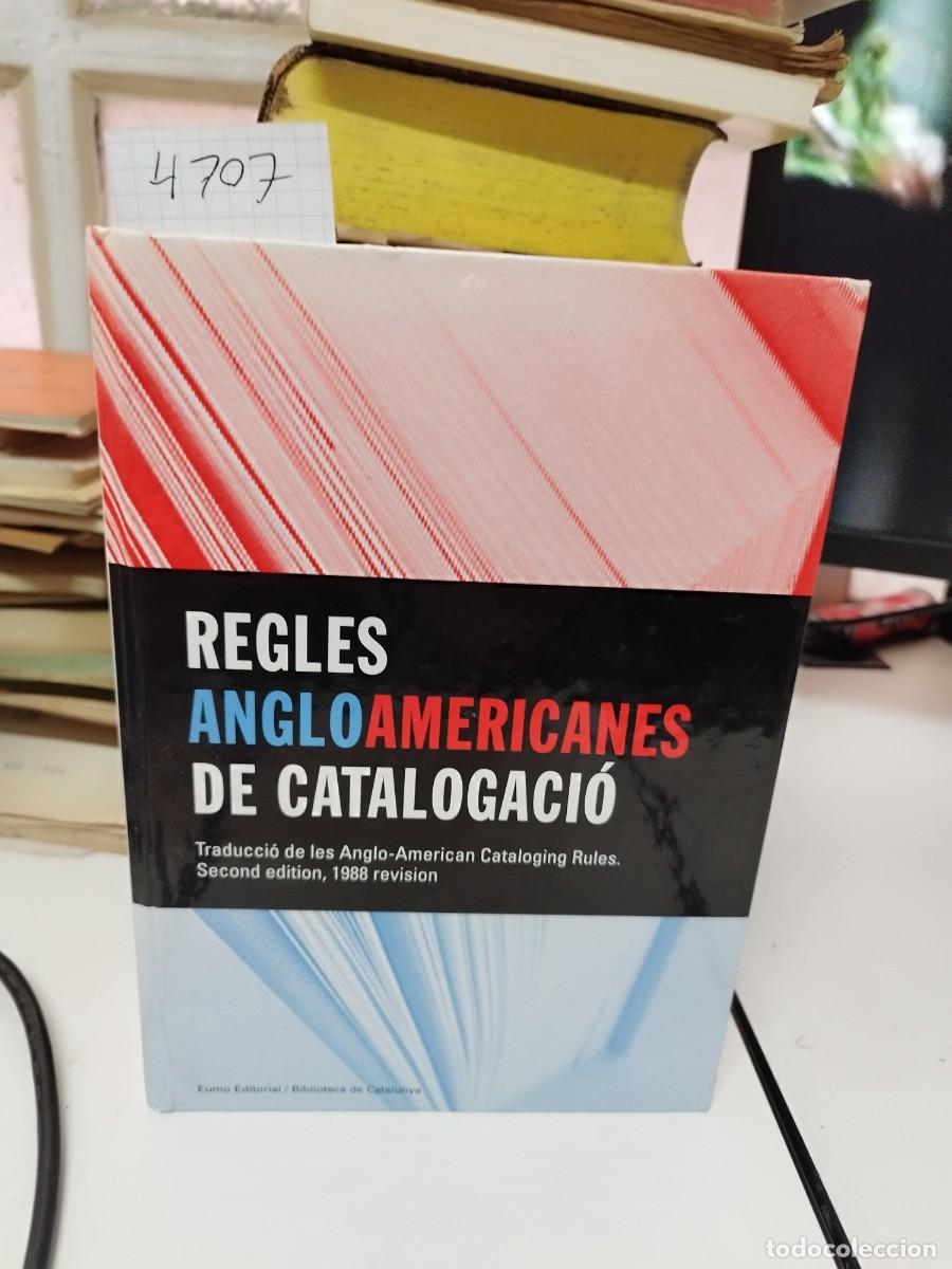 Libros de segunda mano: REGLES ANGLOAMERICANES DE CATALOGACI&Oacute; (CATAL&Aacute;N) - Foto 1