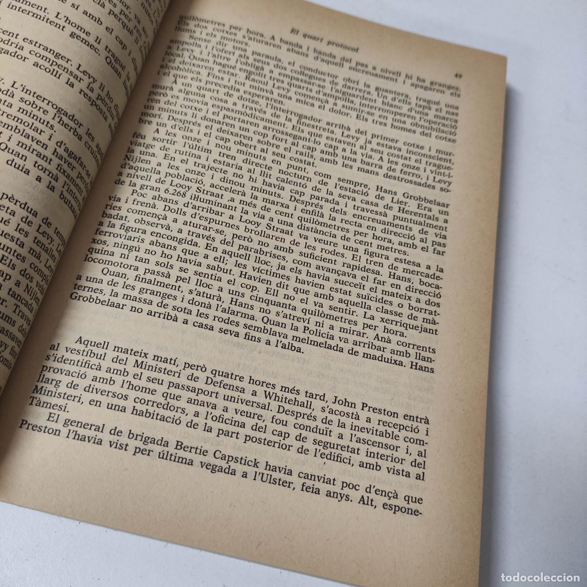 Libros de segunda mano: EL QUART PROTOCOL. FREDERICK FORSYTH. EDITORIAL PLAZA Y JANES - Foto 4