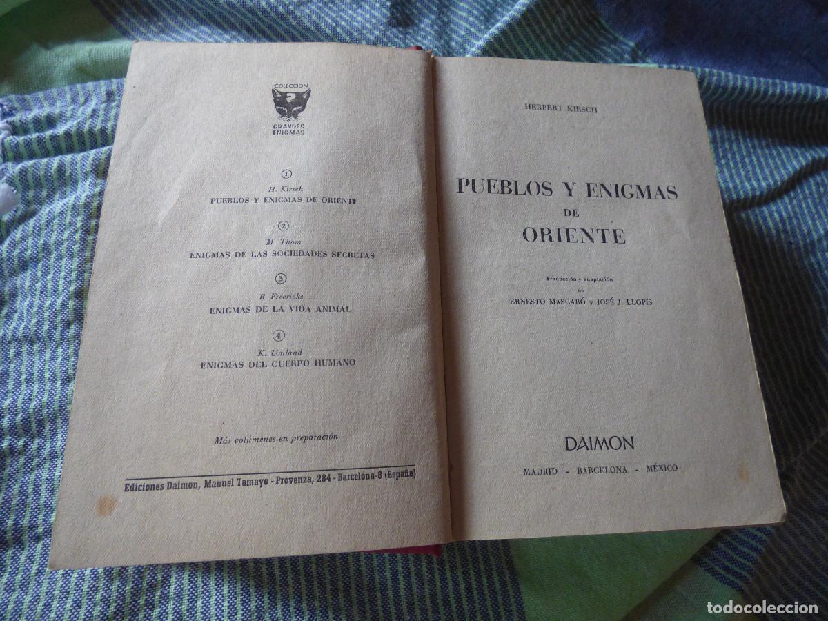 Libros de segunda mano: Pueblos y enigmas de Oriente. - Foto 2