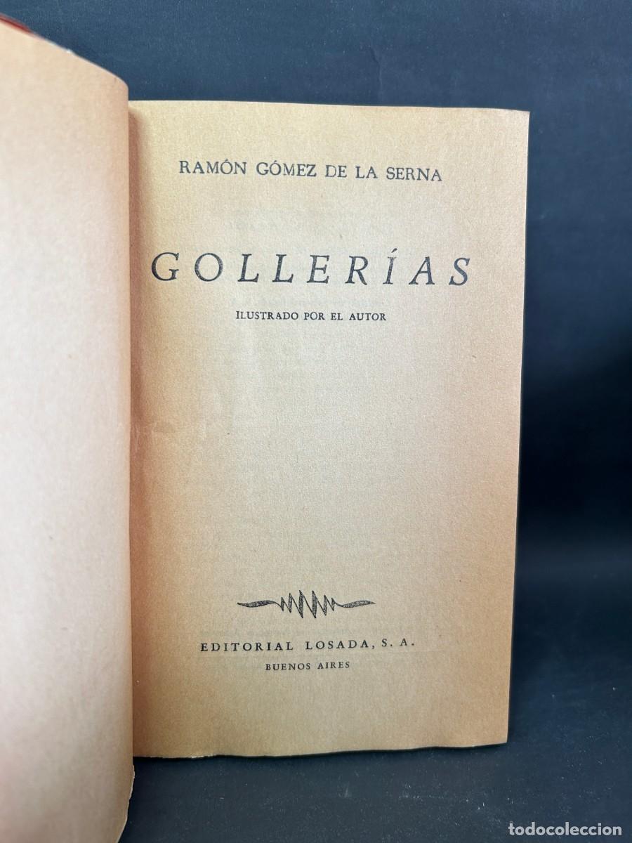 Libros de segunda mano: RAM&Oacute;N G&Oacute;MEZ DE LA SERNA - GOLLER&Iacute;AS - 1946 - Foto 3