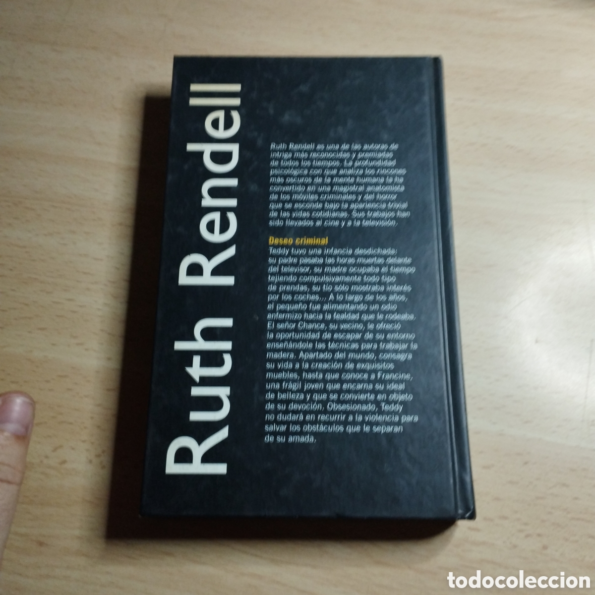 Libros de segunda mano: Deseo criminal. Ruth Rendell. 2001 RBA - Foto 2