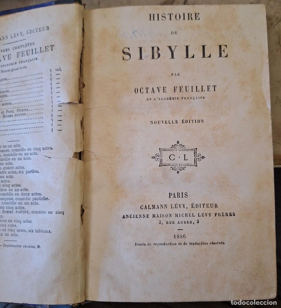 Libros de segunda mano: HISTOIRE DE SIBYLLE. - FEUILLET, Octave. - Foto 1