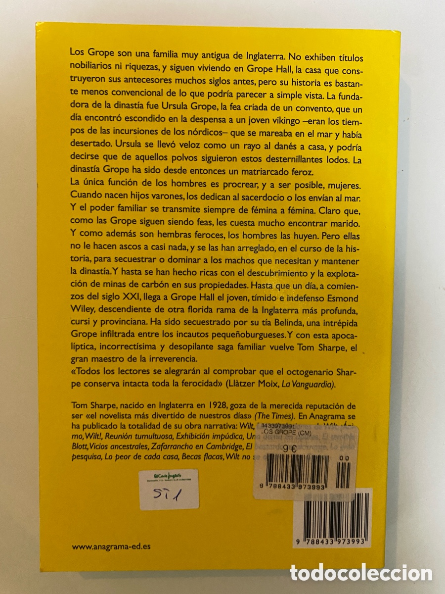 Libros de segunda mano: Los Grope - SHARPE, Tom - Foto 2
