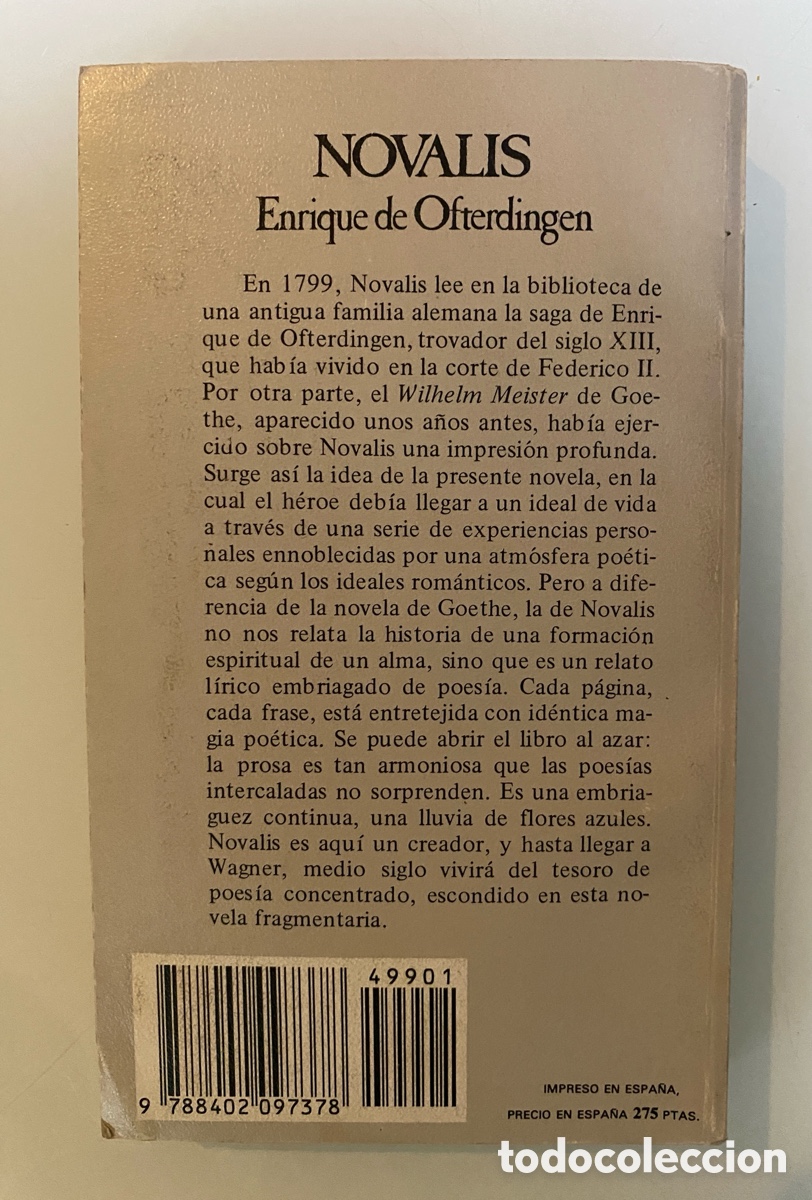 Libros de segunda mano: Enrique de Ofterdingen - NOVALIS - Foto 2