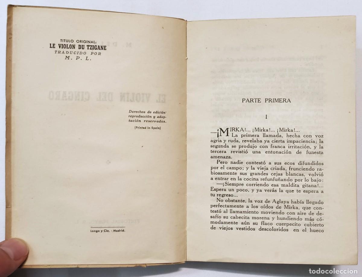 Libros de segunda mano: EL VIOL&Iacute;N DEL CINGARO. M. DELLY. - Foto 3