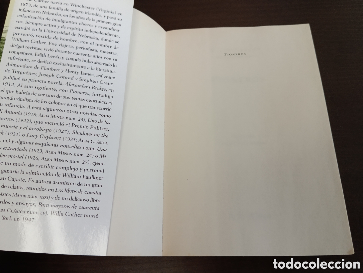Libros de segunda mano: PIONEROS. WILLA CATHER. LIBRO. - Foto 2