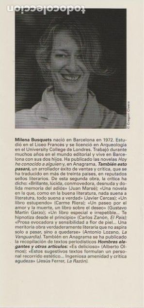 Libros de segunda mano: Gema / Milena Busquets - Foto 3