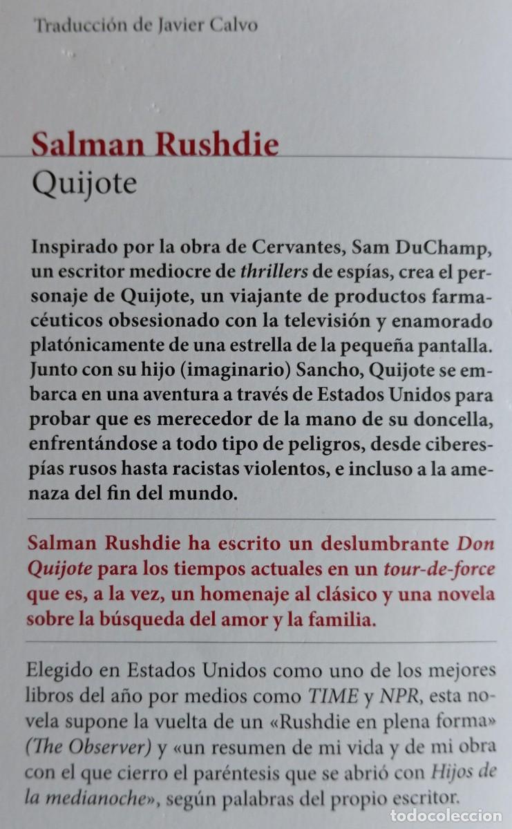 Libros de segunda mano: QUIJOTE - SALMAN RUSHDIE - Foto 2
