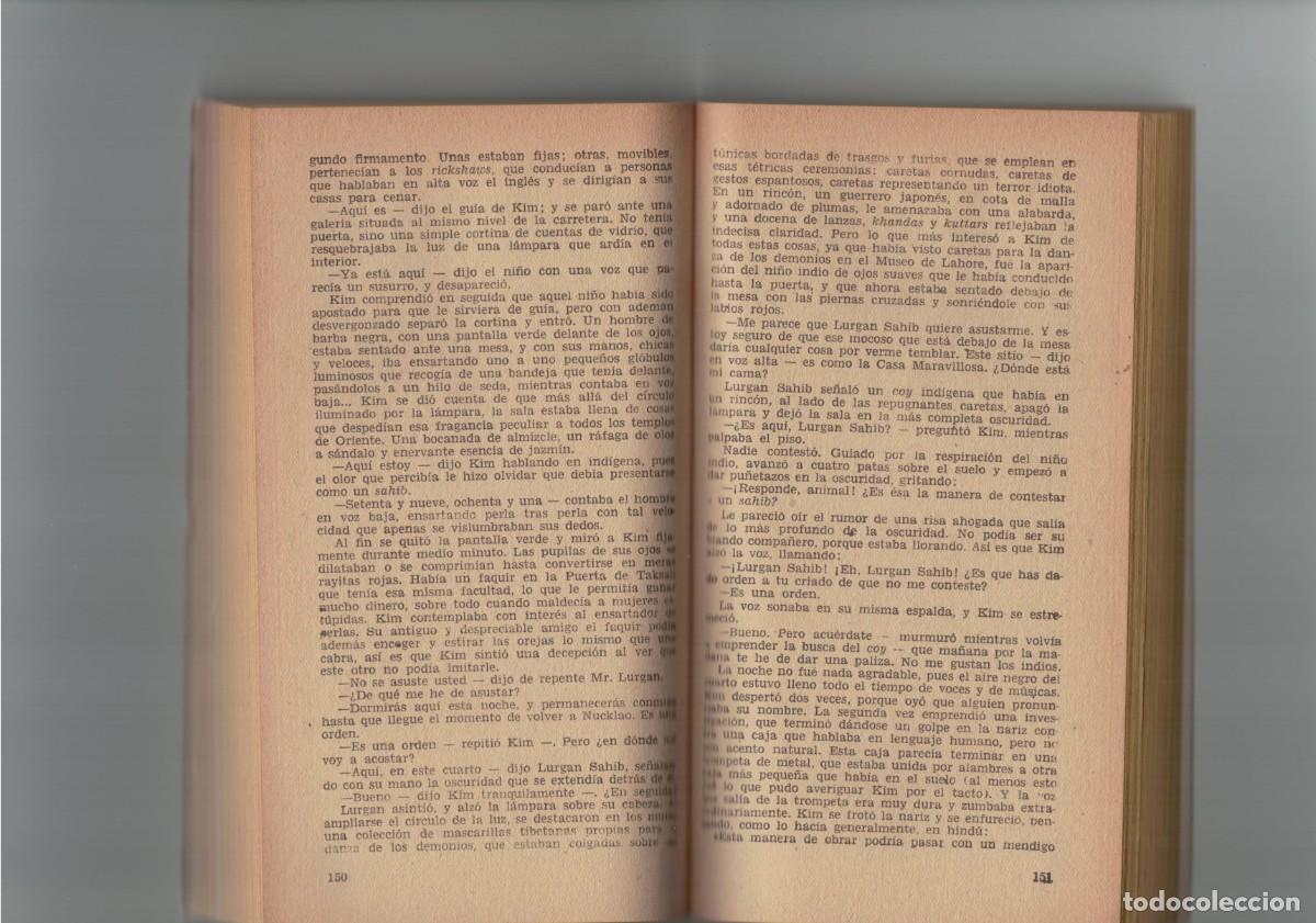 Libros de segunda mano: KIM DE LA INDIA. RUDYARD KIPLING. EDICIONES CISNE, 1957. - Foto 3