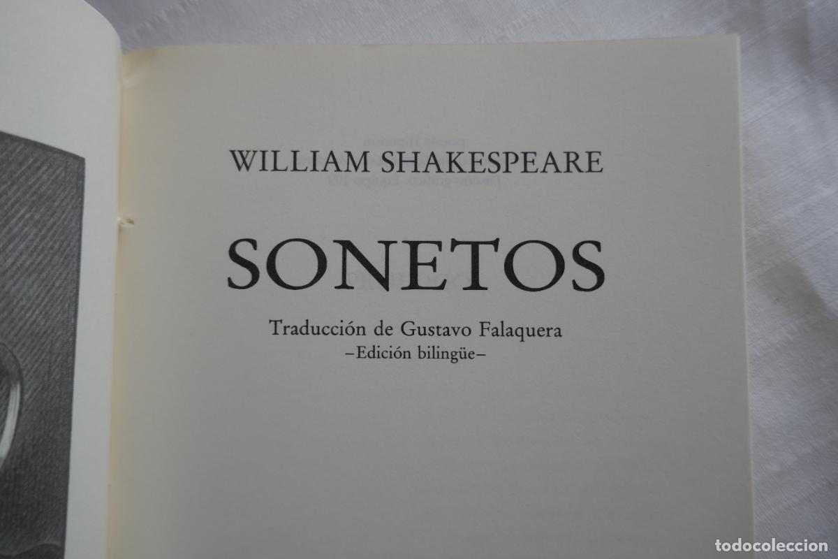 Libros de segunda mano: WILLIAM SHAKESPEARE - Sonetos - Foto 4