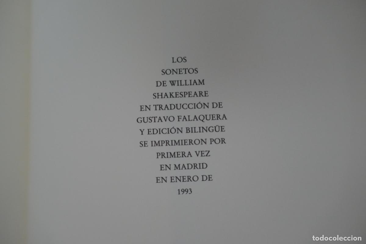 Libros de segunda mano: WILLIAM SHAKESPEARE - Sonetos - Foto 8