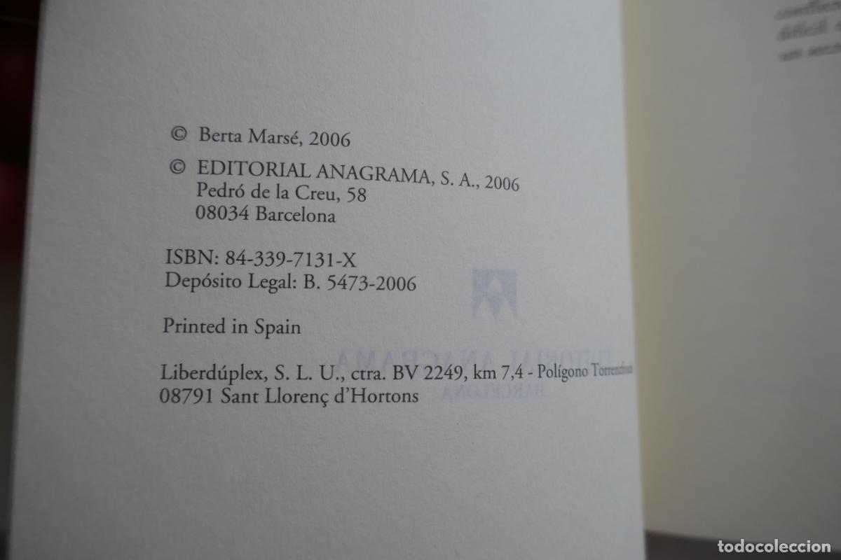 Libros de segunda mano: EN JAQUE - Berta Marse - Anagrama - Foto 5
