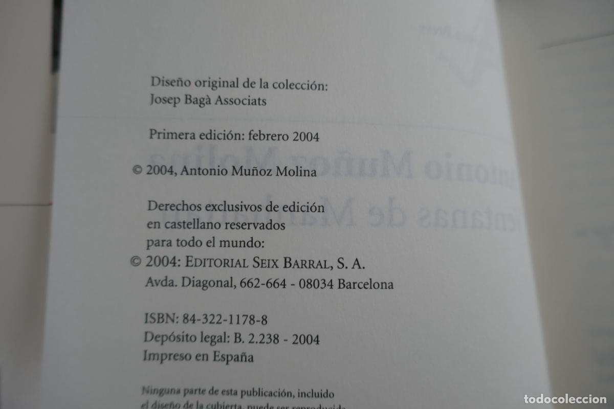 Libros de segunda mano: MU&Ntilde;OZ MOLINA, Antonio - VENTANAS DE MANHATTAN - Foto 6