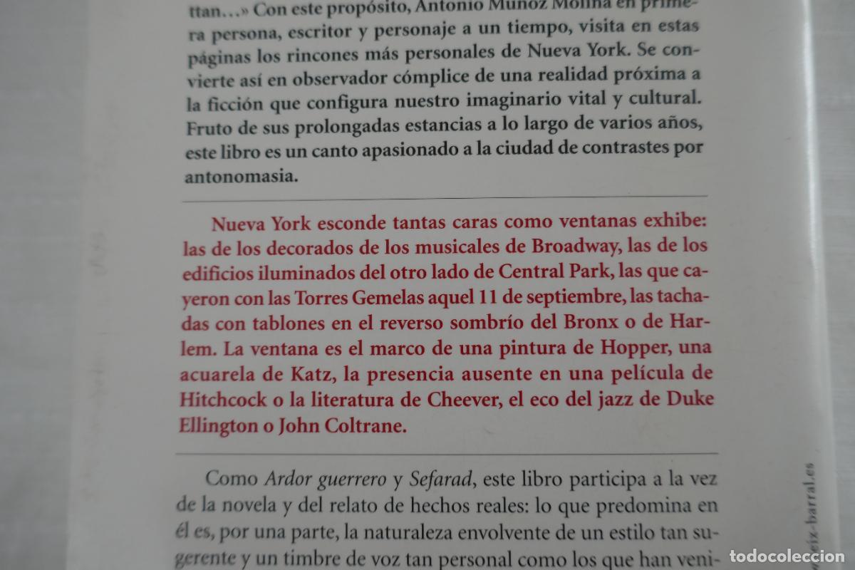 Libros de segunda mano: MU&Ntilde;OZ MOLINA, Antonio - VENTANAS DE MANHATTAN - Foto 13