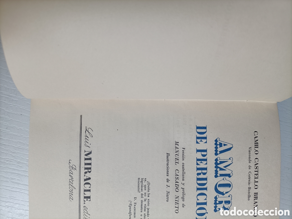 Libros de segunda mano: Amor de perdici&oacute;n Camilo Castell&oacute; - Foto 8