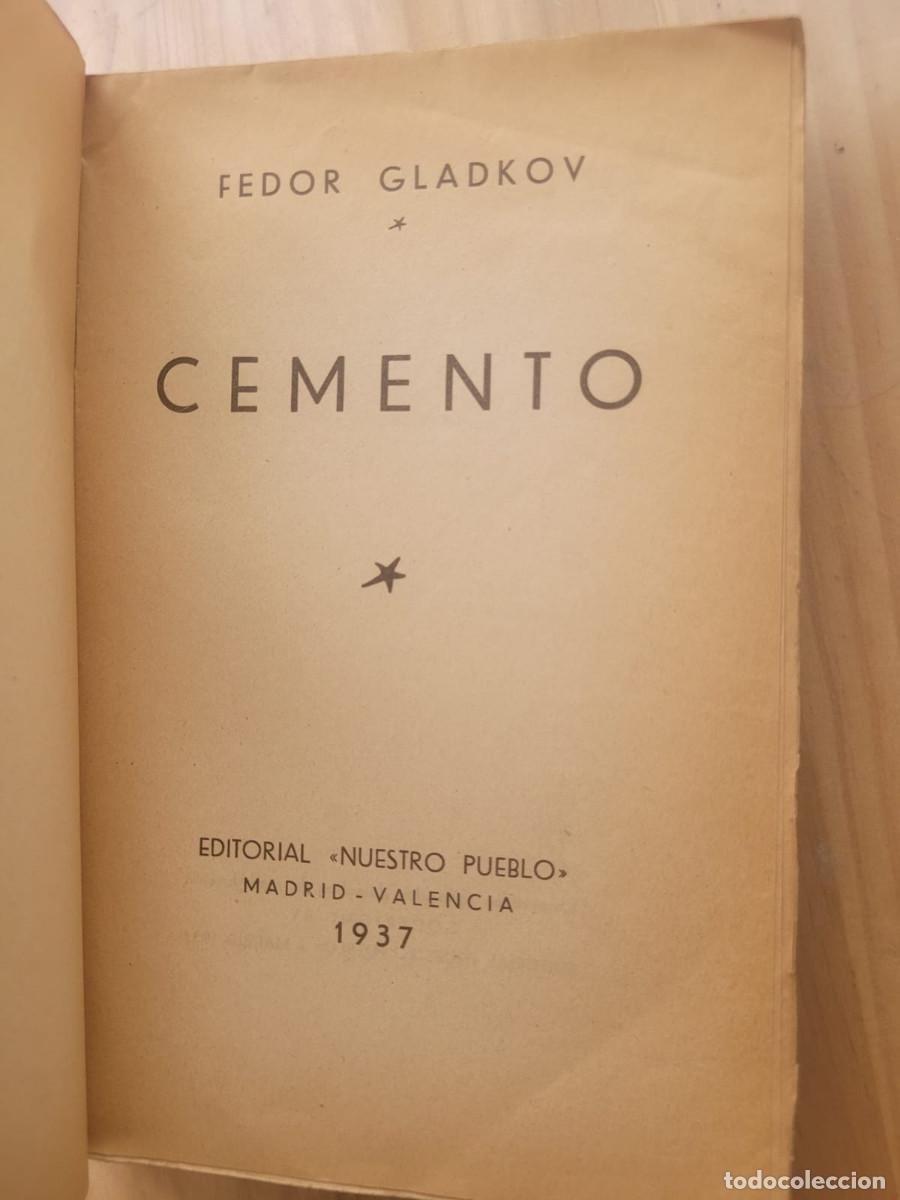 Libros de segunda mano: CEMENTO - FEDOR GLADKOV - Foto 2