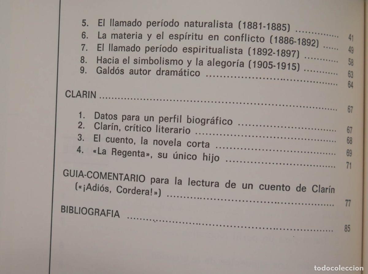 Libros de segunda mano: Galdos y Clarin. Velazquez Cueto - Foto 3