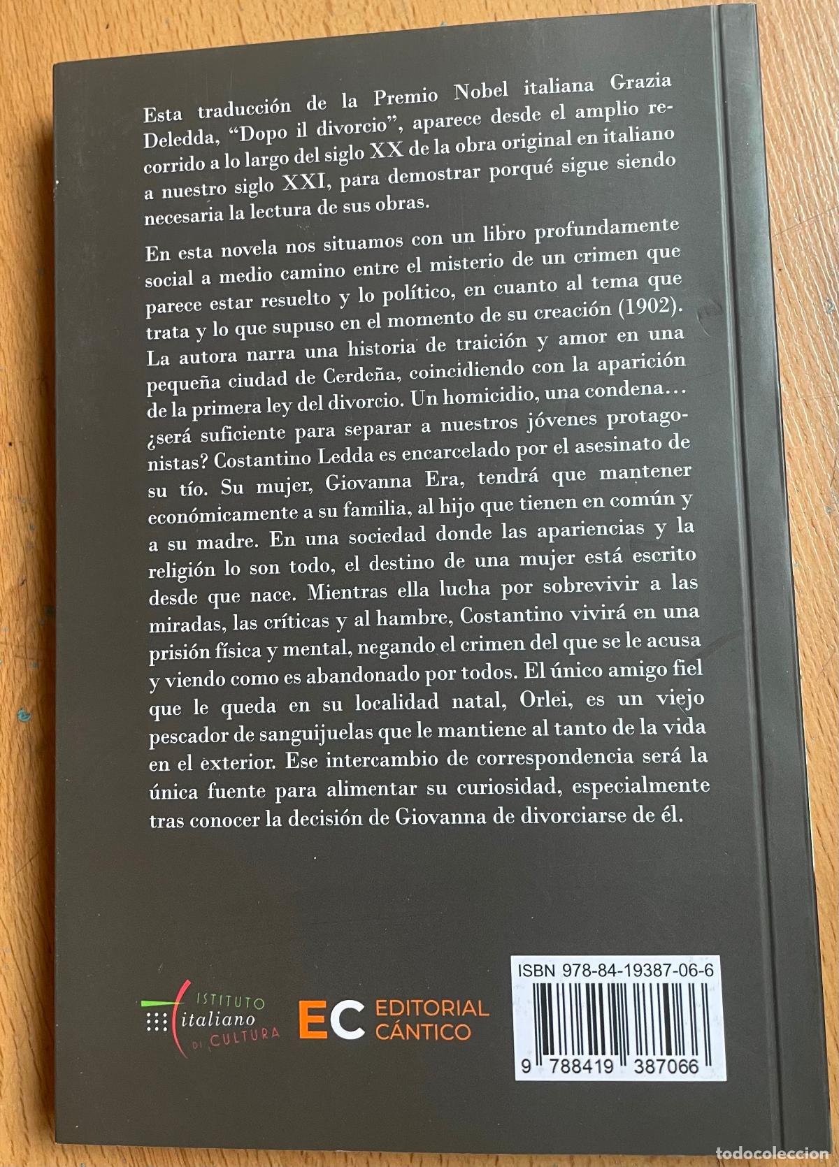 Libros de segunda mano: DESPUES DEL DIVORCIO Grazia Deledda - Foto 2