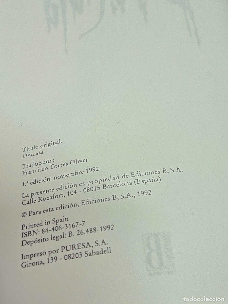 Libros de segunda mano: Libro Dr&aacute;cula - 1a Edici&oacute;n 1992 - Ediciones B - Foto 4