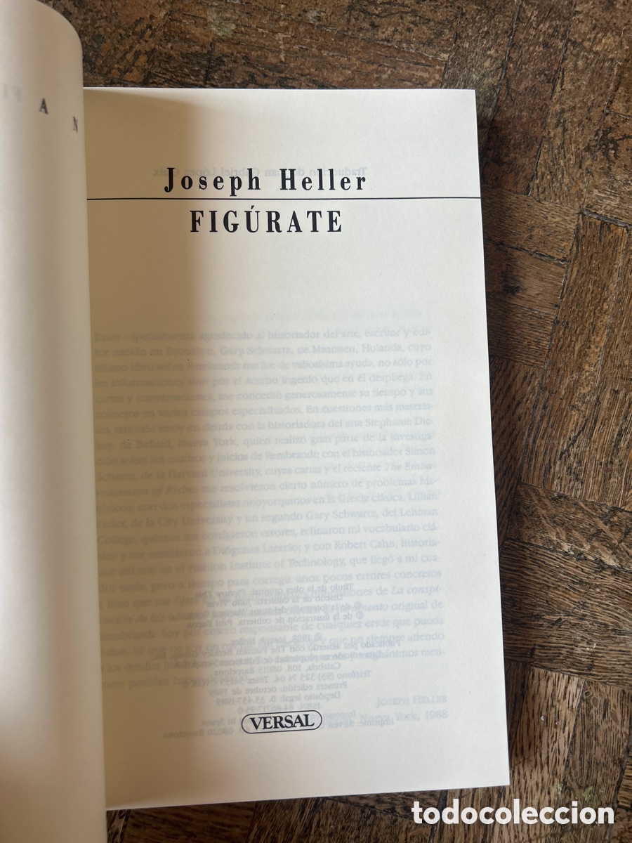 Libros de segunda mano: Fig&uacute;rate - Joseph Heller - Versal (1989) - Foto 3