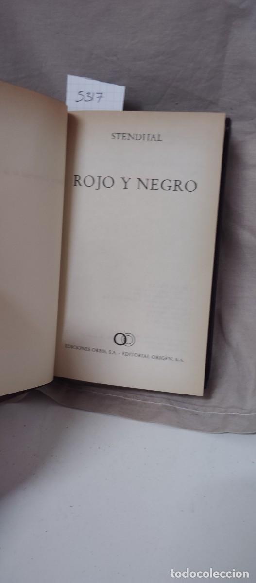 Libros de segunda mano: STENDHAL, ROJO Y NEGRO, EDICIONES ORBIS 1982 - Foto 2