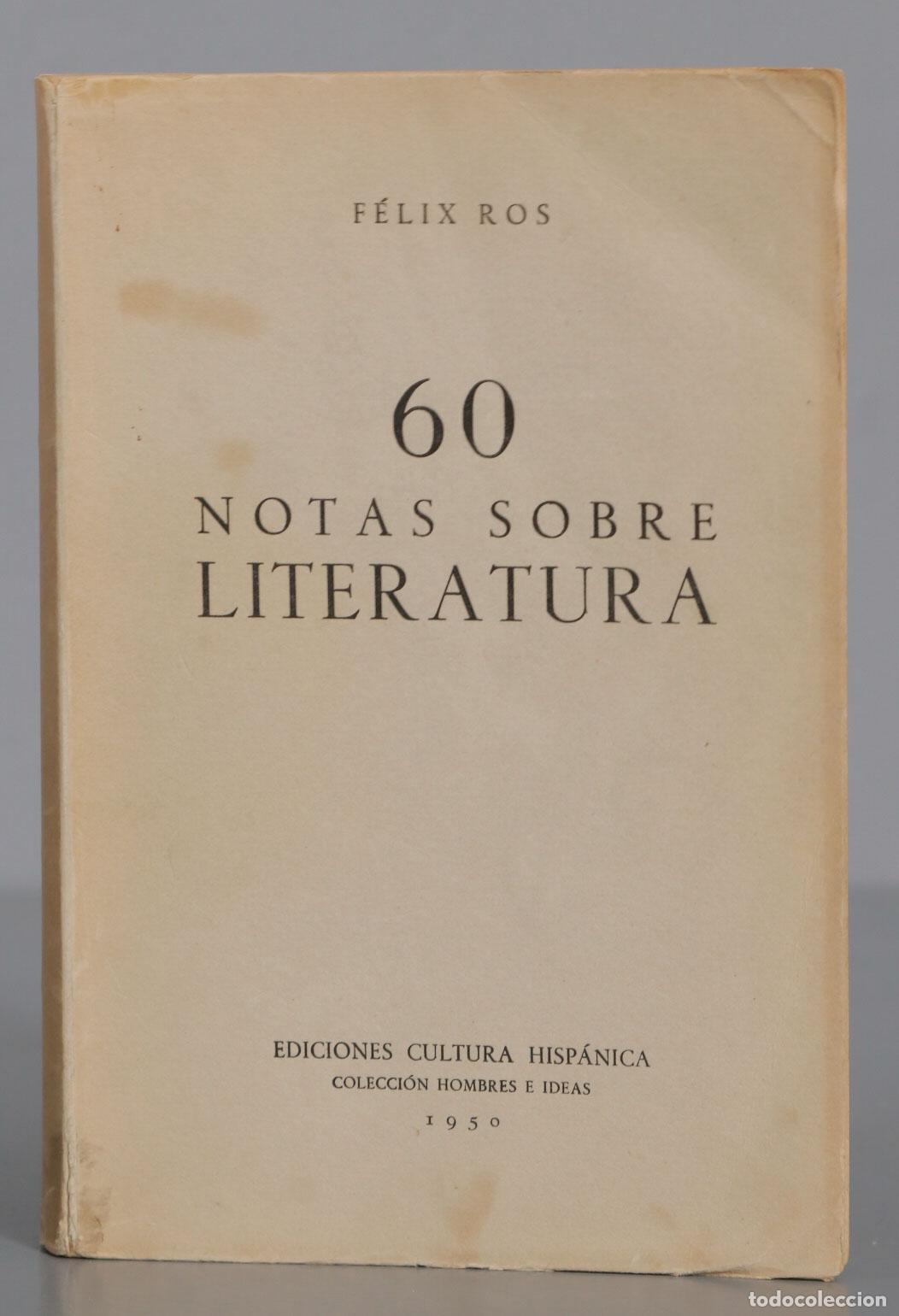 Livres d'occasion: 60 notas sobre literatura ROS